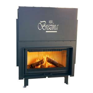 Jednostrani kamin na podizanje proizveden je u Padini ( Srbija ) od firme KBR Brezina.