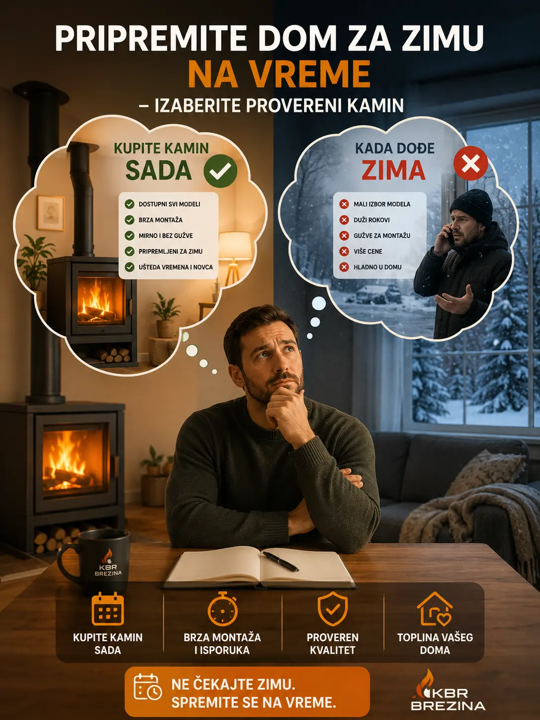 Pripremite dom za zimu na vreme – izaberite provereni kamin